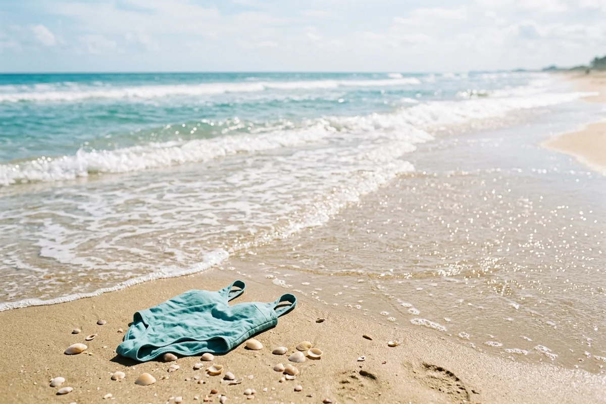 Gentle ocean waves meeting the shore under a clear sky